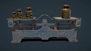 balance scale 3d models sketchfab