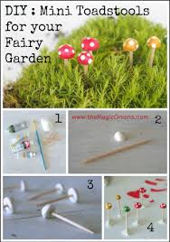 Mini Toadstools For Your Fairy Garden