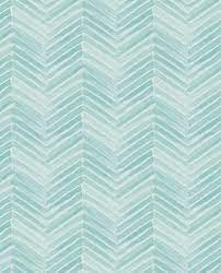 Tilde Turquoise Chevron Wallpaper