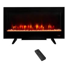 Hearth Pro Sp6778 36 Wide View Linear Electric Fireplace Black