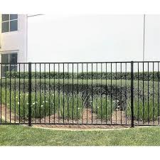 Spaced Bar Flat Metal Fence Panel