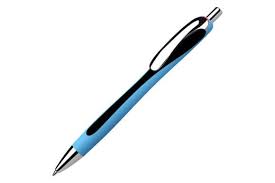 A Blue Color Pen Vector Icon Graphic By