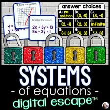 Equations Digital Math Escape Room