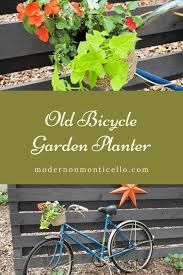 Old Bicycle Garden Planter Modern On