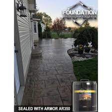 Foundation Armor Ultra Low Voc 5 Gal Wet Look Satin Sheen Acrylic Concrete Pav