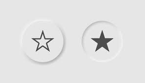 White Ui Ux Star Symbol Special