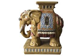 Ceramic Elephant Garden Stool Modern