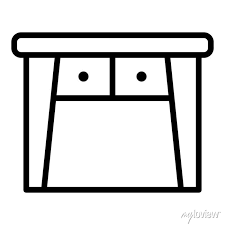 Old Table Vector Icon For Web Design