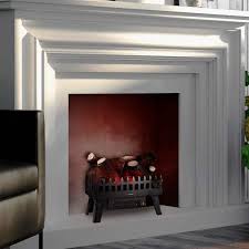 19 In 1500 Watt Electric Log Fireplace Insert Baseboard Heater With Realistic Led Flames