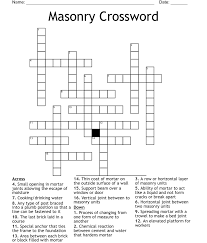 masonry crossword wordmint