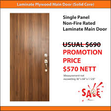 Laminate Main Door For Hdb Flat