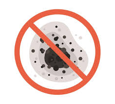 Black Mold Spot Stop Symbol Toxic