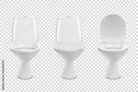 Vector 3d Realistic White Eramic Toilet