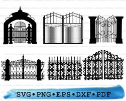 Wrought Iron Gate Svg Bundle