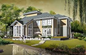 Big Windows Design Steel Structure Villa