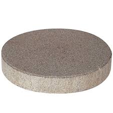 Pewter Round Concrete Step Stone