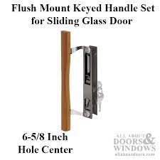 Flush Handle Set With Hook Latches For