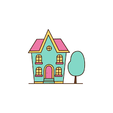 Cute House Cartoon Vector Images