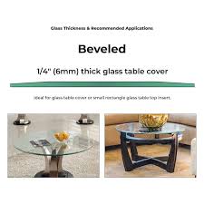 Clear Round Glass Table Top
