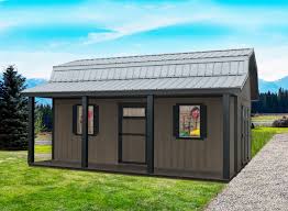 Overhang Barnstyle Storage Shed