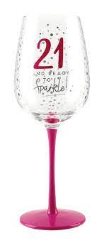 21st Birthday Wine Glass Giftware