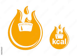 Kcal Flat Icon Calories Sign