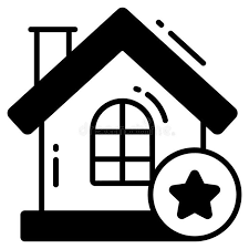 Luxury House Trendy Icon Glyph Style