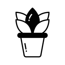 Plant Pot Vector Art Icons And