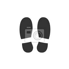Footsteps Icon Template Color Editable