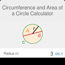 Area Of A Circle Calculator