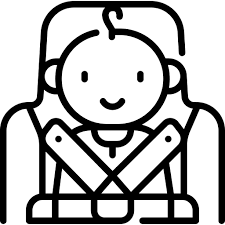 Baby Car Seat Special Lineal Icon