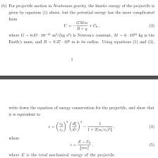 Equation For Energy Conservation