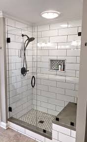 Frameless Shower Glass With Benches