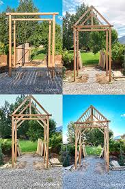Building And Staining A Backyard Arbor