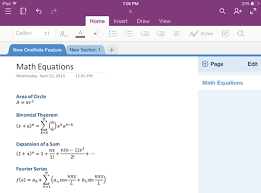 Equations On Microsoft Onenote For Ios