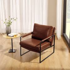 Art Leon Leo Modern Dark Brown Faux