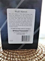 Wall Street Stock Ticker Greeting Cards