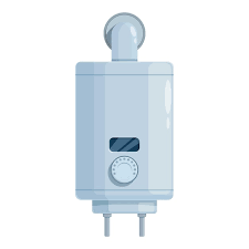 Central Gas Boiler Icon Cartoon Vector