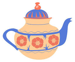 Ceramic Teapot Icon Classic Hand Drawn