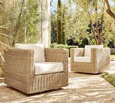 Huntington Wicker Square Arm Swivel