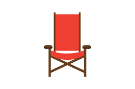 Camping Chair Flat Icon Graphic By