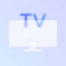 Trendy Smart Tv Glass Icon With Purple