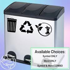 Trash Recycle Compost Sticker Labels