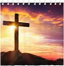 Christ Shower Curtain For Bathroom