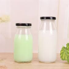 Empty Juice Milk Tea Water Glass Bottle