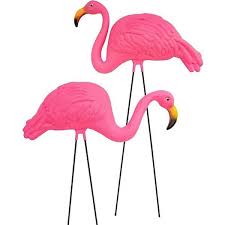 Cubilan Large Bright Pink Flamingo Yard