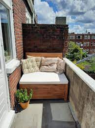 Balcony Lounge Bench With Storage 100