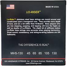 dr strings mh5 130 lo rider steel bass