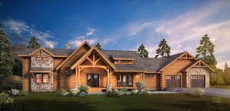 New Design Memorial Lake Log Home