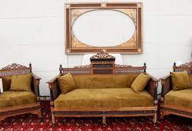 Antique Ic Syrian Sofa Set 1890s